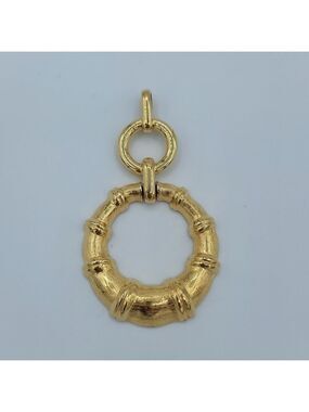 Monet Goldtone Circle Pendant #762